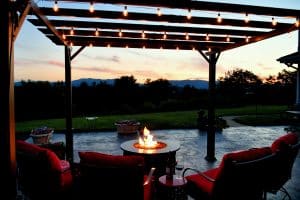 Outdoor pergola comfort 