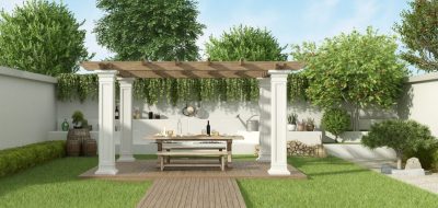 Outdoor furniture for pergolas