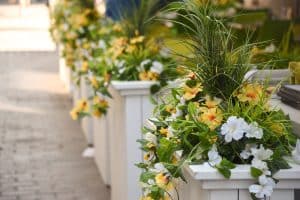 increase customer traffic at outdoor cafe restaurants with attractive floral arrangements