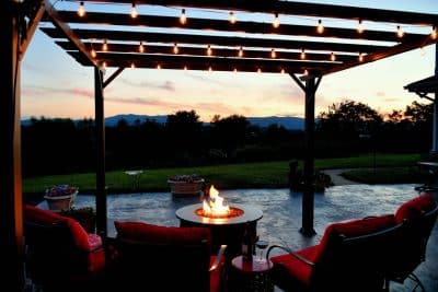 Outdoor pergola comfort